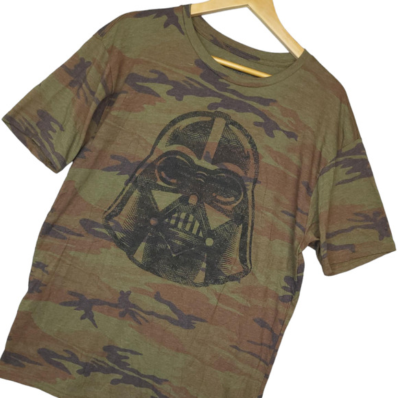 Disney Parks Star Wars Men's Camo Darth Vader T-Shirt Size Large Short Sleeve - Picture 1 of 7